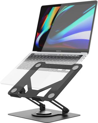 OEM Soporte Para Port&aacute;til Con Rotaci&oacute;n De 360&deg; Y Altura Ajustable, Compatible Con Macbook Air/pro, Dell, Hp Y Otros Port&aacute;tiles De 11 A 17,3 Pulgadas (negr