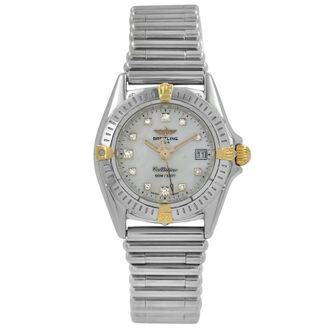 Breitling Pre-owned Breitling Callistino Quartz Diamond Ladies Watch D5204512/A437