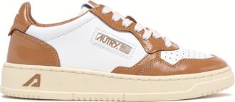 Autry Womens Bimaterial Leather and Patent Sneakers