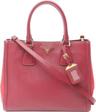 Prada Borsa tote Daino anni 2000 - Rosso