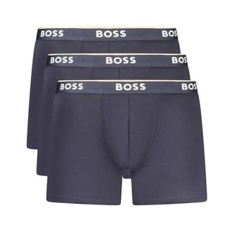 HUGO BOSS Ondergoed, Heren, Blauw, M, Katoen, Katoenen boxershorts