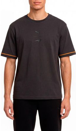 Puma Relaxed Fit Embroidered McLaren Logo T-Shirt in Titan Black at Nordstrom, Size Xx-Large
