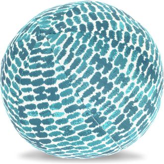 Elaine Smith Thumbprint Indoor & Outdoor Woven Accent Orb Pillow in Indigo at Nordstrom, Size 12X12