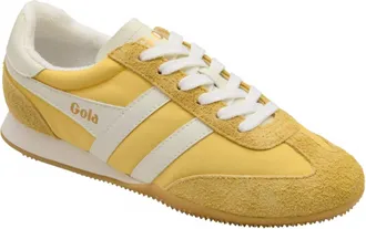 Gola Womens Sprinter Sneakers In Pollen/off White