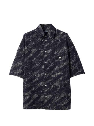 Jacquemus Rio overhemd met visprint en korte mouwen