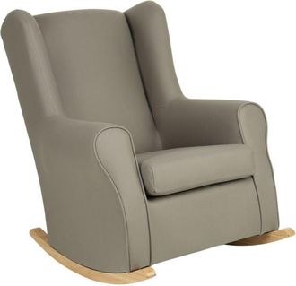 Muemue Sill&oacute;n Mecedora Con Patas Madera Gris 95x81x104cm