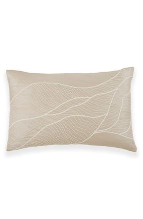 DKNY Dusk Embroidered Sham in Taupe at Nordstrom, Size Standard