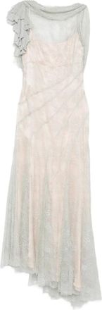 Alberta Ferretti Abito asimmetrico - Verde