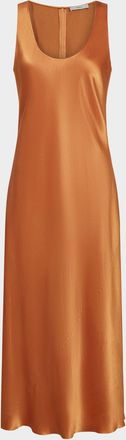 Vince Satin Bias Tank Dress