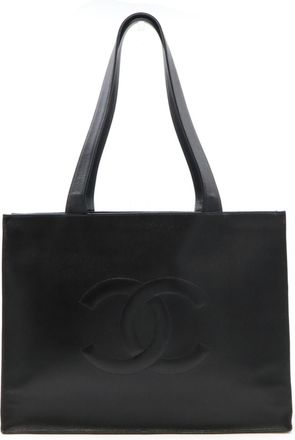 Chanel Caviar Skin Black Caviar Leather Shoulder Bag Tote Bag (Pre-Owned)