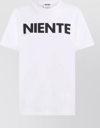 Moschino short sleeve crew neck graphic t-shirt