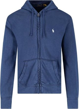 Polo Ralph Lauren Cotton Twill Zip Up Hoodie, Size Small