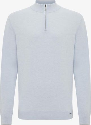 Gentiluomo Zijden Turtle Zip | Lichtblauw