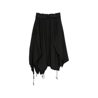Yohji Yamamoto Sport Uniform Asymmetric-hem Midi Skirt