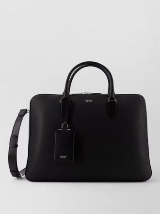 Tom Ford leather briefcase top handle shoulder strap