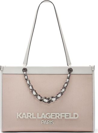 Karl Lagerfeld Savoie Canvas Tote in Light Pink at Nordstrom