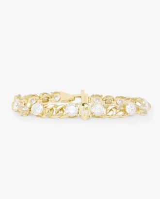 Melinda Maria Womens Ride Or Die Cuban Chain Bracelet - 6.8Mm In Gold