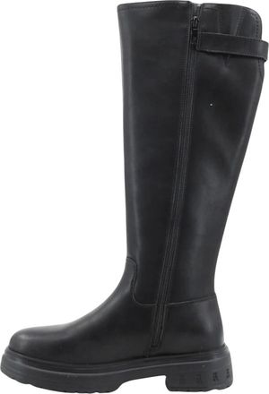 Patrizia Pepe Flyeva Stivale Strass - Dames - Hoge Laarzen - Zwart - 41 EU - Leer - Schoenen