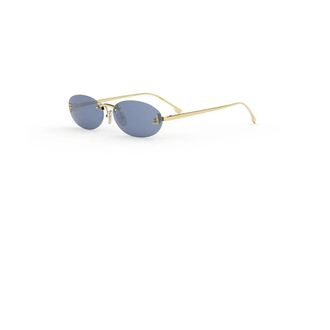 Fendi First Crystal Zonnebril - unisex - Accessoires - Geel - Maat: 54 MM