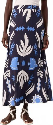 Fifteen Twenty Lexi Skirt In Cream/black Print