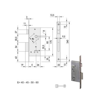 Hisense Cerradura De Inserci&oacute;n De Hierro 57211-45-0 Cisa