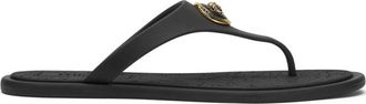 Versace Zwarte Medusa Head Sandalen - Dames - Slippers - Zwart - 37 EU - Schoenen