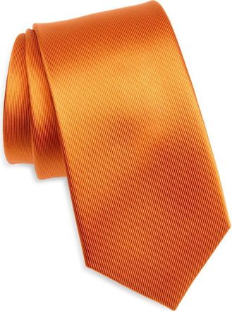 Duchamp Solid Silk Tie in Orange at Nordstrom Rack