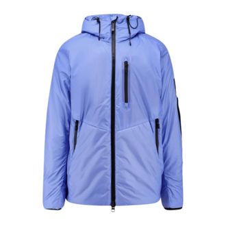Outhere Light Jackets, male, Blue, S, Stratus Thermo-Reactive Nylon Puffer Jacket with Hood