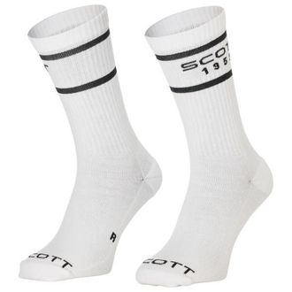 Scott Retro Casual Crew 3-Pack Velosocken - Unisex | wei&szlig;/grau