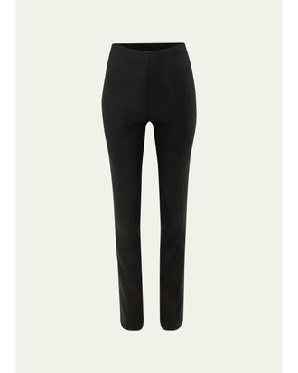 Carolina Herrera Wool Slim-Leg Ankle Cigarette Pants