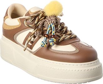 Fendi Fendi Match Leather Platform Sneaker