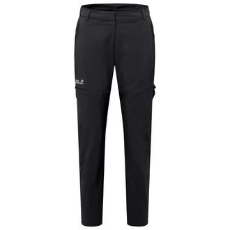 Jack Wolfskin Hikeout Zip Off Pants Zip-Off-Hose f&uuml;r Damen | schwarz