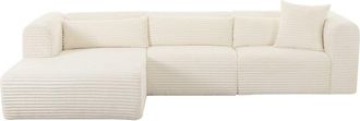 TOV Furniture Tov Furniture Tarra Fluffy Oversized Corduroy Modular Laf Sectional
