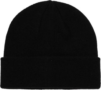 Roberto Cavalli Folded-Cuff Beanie - Heren - Hoeden - Zwart - ONE Size - Accessoires