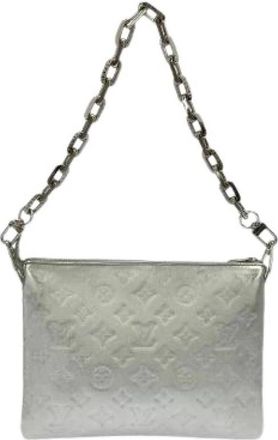 Louis Vuitton Pre-owned Coussin Lambskin Schoudertas - Dames - Vintage Schoudertas - Grijs - ONE Size - Leer - Vintage