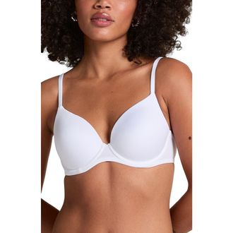 Hunkem&ouml;ller Super Soft Padded Underwired Bra in White at Nordstrom, Size 38Ddd