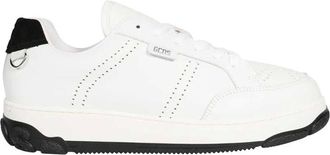 GCDS Gcds, Schoenen, Heren, Wit, 40 EU, Leer, Cowhide Low-top Sneakers