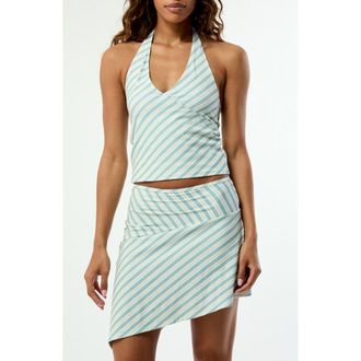 PacSun Camilla Knit Halter Neck Top in Stripe at Nordstrom, Size Xx-Small