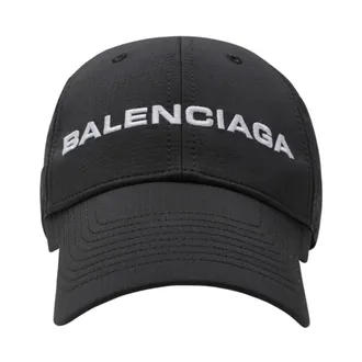 Balenciaga Caps, male, Black, Size: ONE SIZE Embroidered Logo Cap