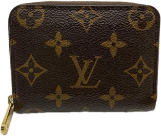 Louis Vuitton Monogram Beige Brown Monogram Monogram Leather Coin Purse/Coin Case (Pre-Owned)