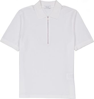 Ferragamo Logo-Detail Cotton Polo Shirt, Size Small