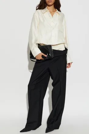Alexander Wang Silk Shirt, Womens, Cream