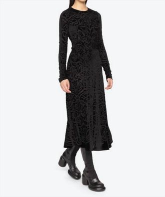 Sea New York Julie Burnout Velvet Top In Black