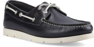 Sperry Top-Sider Oakland 2 Eye Boot Leer Heren Marineblauwe Bootschoenen