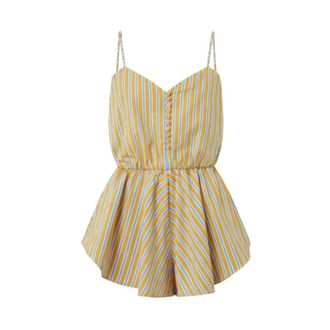 Andamane Short Dresses, female, Yellow, Size: S Celeste Playsuit