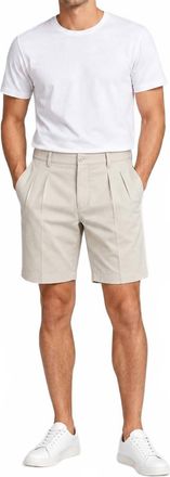 GANT Mens Zip Pleated Shorts In Beige