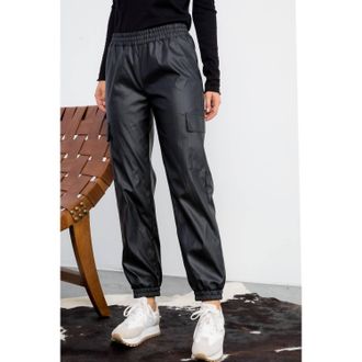 THML Clothing Faux The Win Jogger In Black