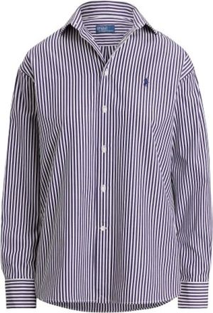 Polo Ralph Lauren Camicia in popeline vestibilit&agrave; rilassata - - Blouses & Shirts - Donna - Blu - XS
