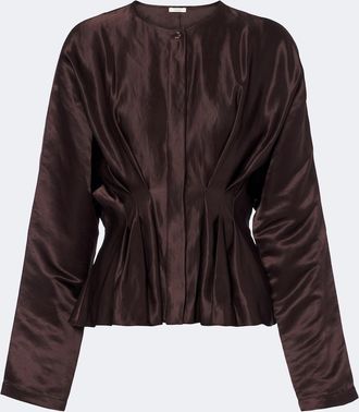 Joseph Erin pleated linen and silk blouse
