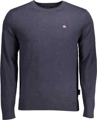 Napapijri Kleding - Heren - Ronde hals truien - Blauw - 2XL - Truien & Vesten